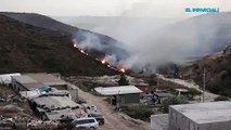 Fuertes incendios en Rosarito, Ensenada y Tijuana
