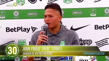 Por fin Tatay Esto dijo el jugador verdolaga luego de marcar su primer gol