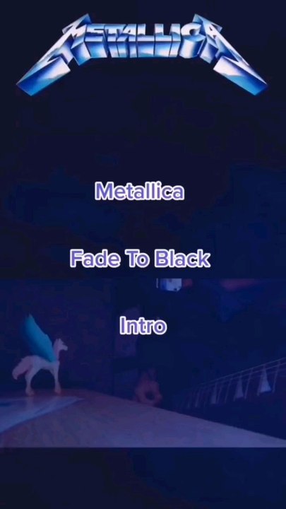 METALLICA Fade To Black Intro