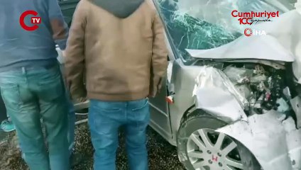 Adıyaman’da iki otomobil çarpıştı 1 ölü, 3 yaralı