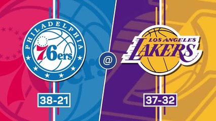 Descargar video: Anthony Davis shines as Lakers end losing streak against 76ers