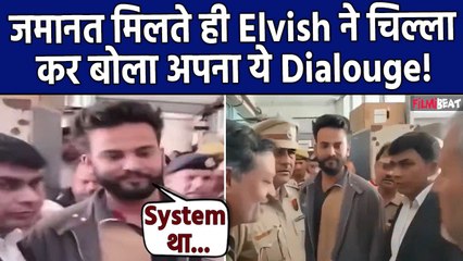 Elvish Yadav Bail:जमानत मिलते ही Youtuber बहुत टाइम बाद बोला अपना Favourite Dialouge, fans हुए खुश