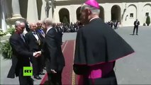 El presidente ruso Vladímir Putin llega a Vaticano