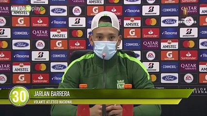 Jarlan Barrera analizó el empate ante Nacional en Copa Libertadores