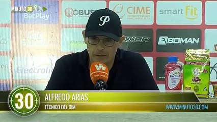 Análisis de Alfredo Arias, técnico del DIM, luego de su apretada victoria contra el Cúcuta