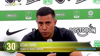 Hoy jugamos un gran fútbol Farías tras la eliminación de Copa BetPlay