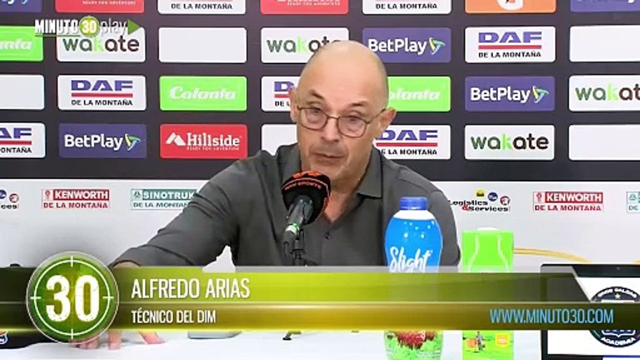 En el primer tiempo jugamos mal Alfredo Arias sobre el empate contra Once Caldas