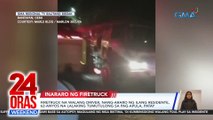 Firetruck na walang driver, nang-araro ng ilang residente, 62-anyos na lalaking tumutulong sa pag-apula, patay | 24 Oras Weekend