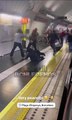 Vean la paliza de unos jóvenes magrebíes en el metro de Barcelona