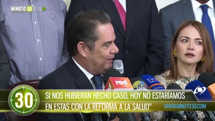 SI NOS HUBIERAN HECHO CASO, HOY NO ESTARÍAMOS EN ESTAS CON LA REFORMA A LA SALUD