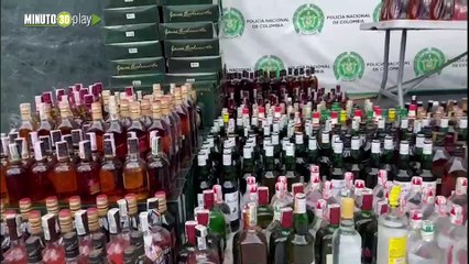 Incautaron más de 3 mil botellas de trago chiviado en Bogotá