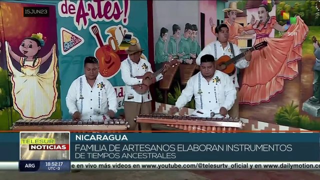 Artesanos nicaragüenses elaboran instrumentos que preservan el legado musical de la nación