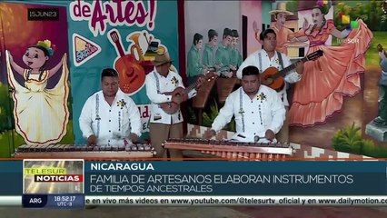 Artesanos nicaragüenses elaboran instrumentos que preservan el legado musical de la nación