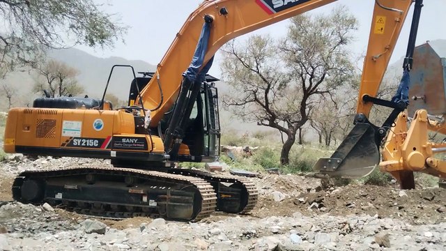 Saudi Arabia Taif ⛰️ Mountain roads work Excavator #work #mountain #roads #excavator