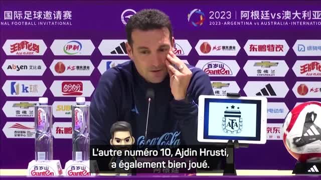 Argentine - Scaloni élogieux envers Messi