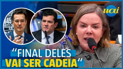 Gleisi chama Lula de inocente e faz alerta à Deltan e Moro