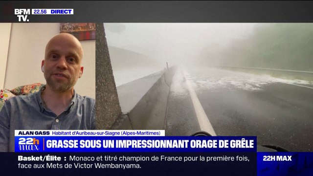 Orages dans les Alpes-Maritimes: La grêle faisait mal comme du paintball , un motard témoigne sur BFMTV