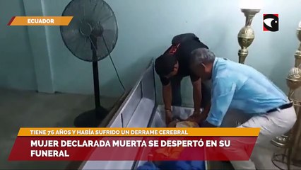 Mujer declarada muerta se despertó en su funeral