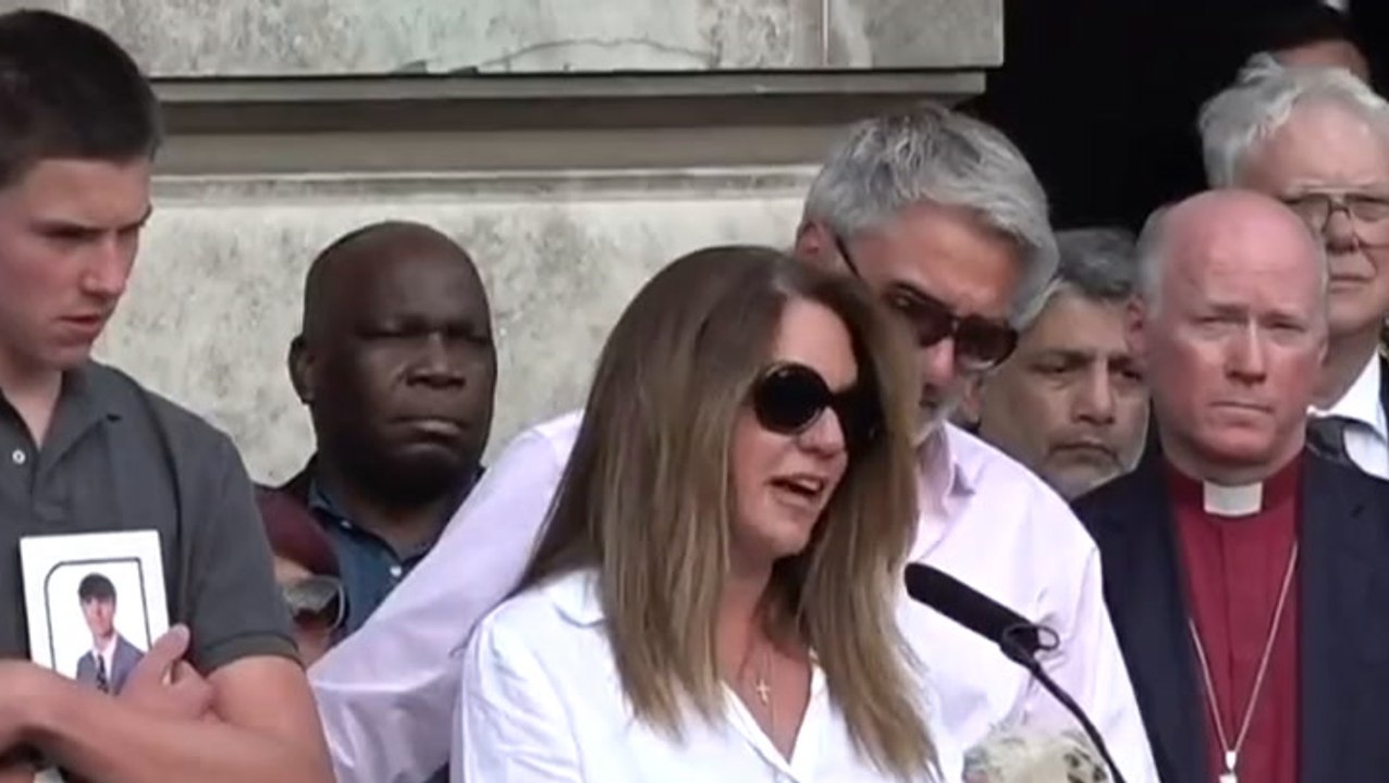 Watch Barnaby Webber’s mother pay tribute to son killed in Nottingham attack