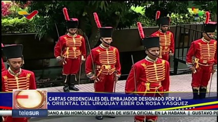 Presidente Nicolás Maduro recibe cartas credenciales del embajador de Uruguay en Venezuela