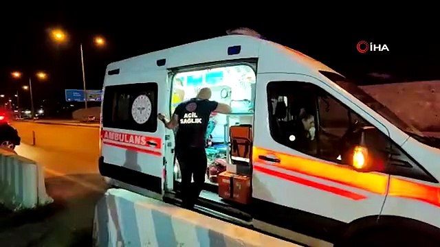 Alkollü sürücünün kullandığı otomobil, polis uygulama noktasında kaza yaptı