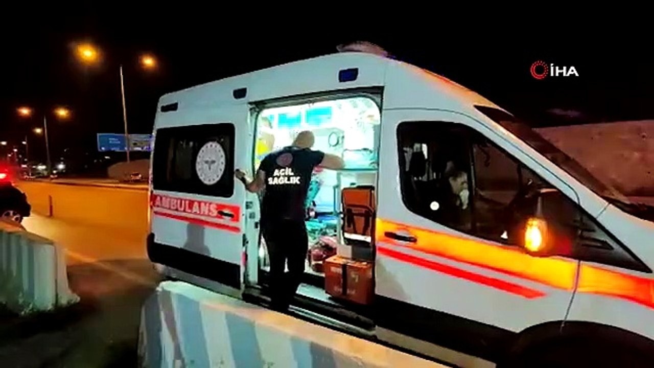 Alkollü sürücünün kullandığı otomobil, polis uygulama noktasında kaza yaptı