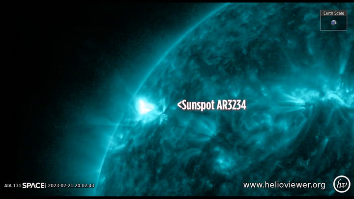 Time-Lapse Of New Sunspot Erupted With Strong M-Class Flares