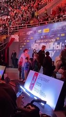 Entering the ice rink