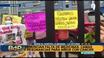 Denuncian falta de medicinas, camas y resonancias para niños con cáncer en el hospital Almenara