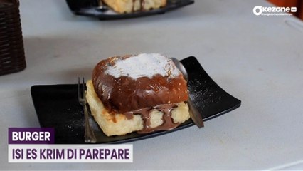 Sensasi Makan Burger Isi Es Krim di Parepare