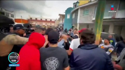 Rescatan a hombre de ser linchado en Tlaxcala