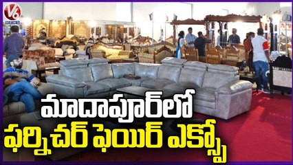 Furniture Fair Show Attracts Public At Madhapur _ Furniture's At Low Cost _  V6 News
