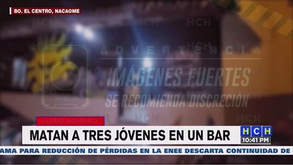 Matan a tres personas en un bar en Nacaome, Valle