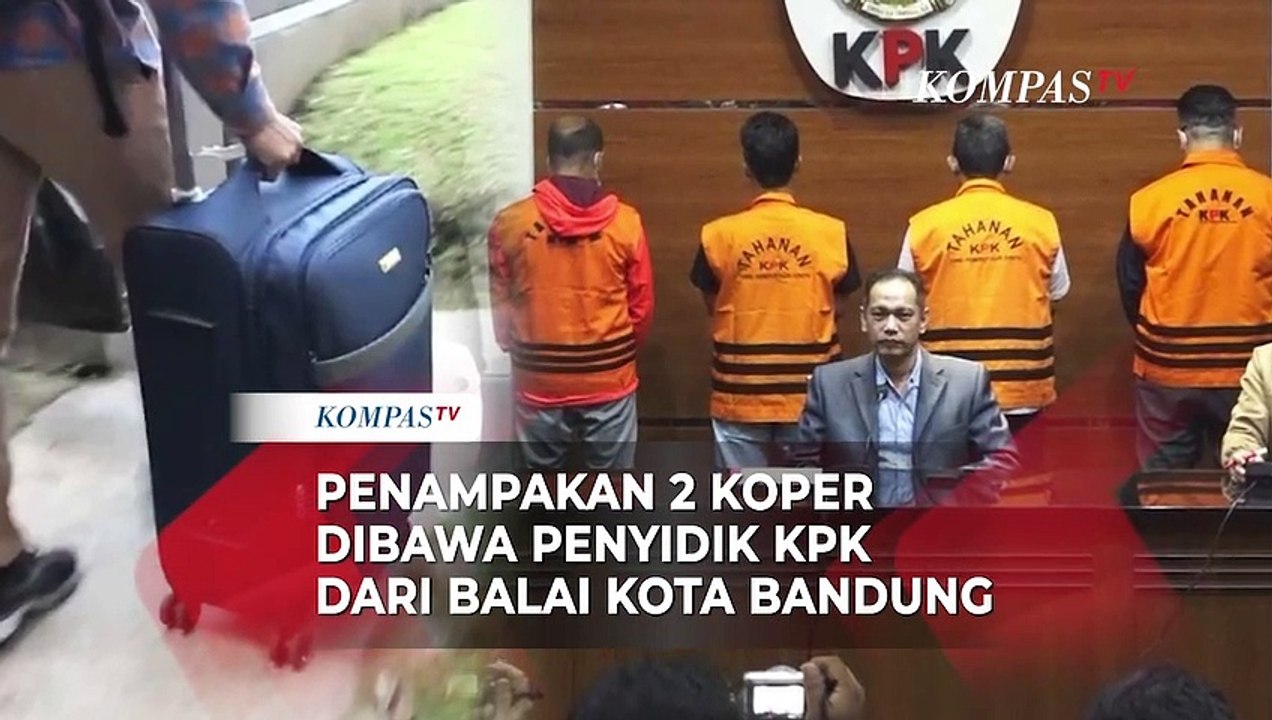 Penampakan 2 Koper Dibawa Penyidik KPK dari Balai Kota Bandung Terkait Suap Walkot Bandung