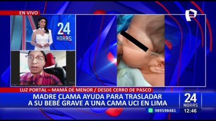 Cerro de Pasco: Bebé con insuficiencia cardíaca necesita cama UCI en Lima
