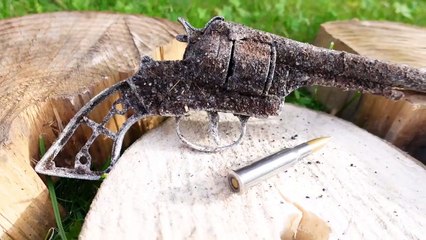 Extremely Rusty Abandoned Revolver - Restoration