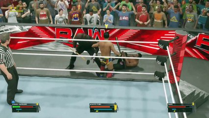 Omos Versus Johnny Gargano Versus Montez Ford (WWE 2K23)