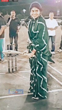 Ravindra Jadeja wife Rivaba Jadeja playing Cricket #ipl2023 #cskvsgt #reels