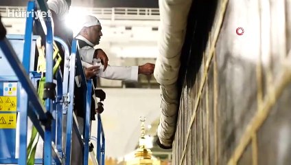 Kabe örtüsü 3 metre yukarı kaldırıldı