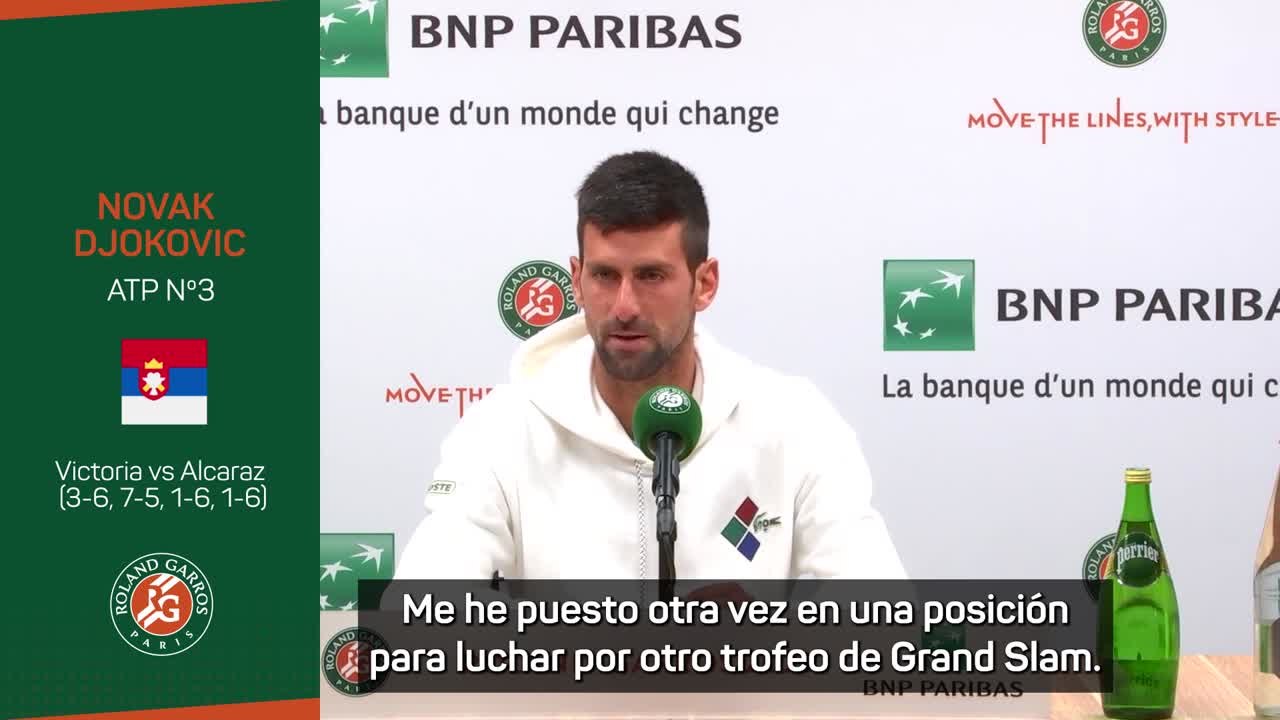 Djokovic: "Puedo entender las emociones de Carlos Alcaraz"