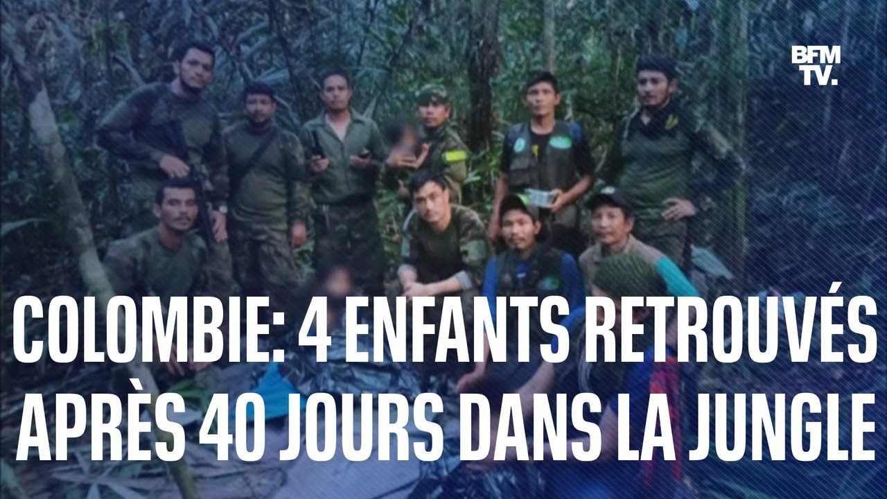 "Nous sommes reconnaissants envers Dieu"  Les quatre enfants disparus dans la jungle colombienne retrouvés vivants après 40 jours