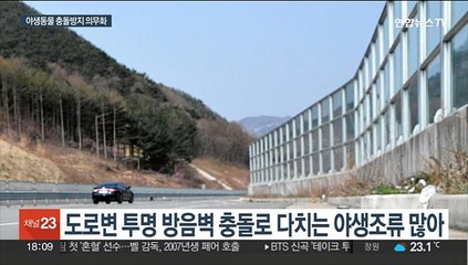 새 충돌·고라니 추락 없게…동물 보호설비 의무화