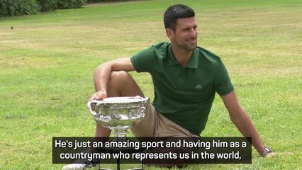 Скачать видео: Jokic full of Serbian pride for 'amazing' Djokovic