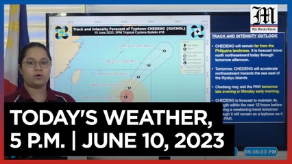Today's Weather, 5 P.M. | June 10, 2023