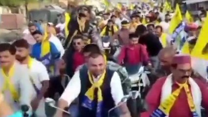 सीधी: आम आदमी पार्टी ने किया शक्ति प्रदर्शन,विपक्षी दलों की उडी नींद