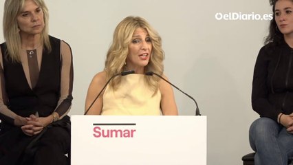Yolanda Díaz presenta el acuerdo de Sumar para las elecciones generales