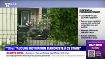 Attaque au couteau à Annecy: les images de la sortie de garde à vue du suspect, sur un fauteuil ro