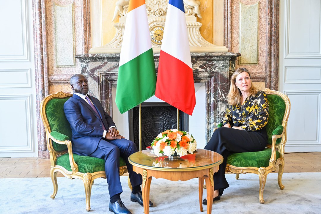 Adama Bictogo, Président de l’Assemblée nationale en visite d’amitié chez son homologue française