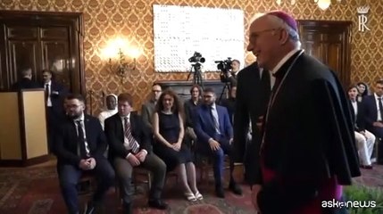 Mattarella incontra alcuni giovani che prenderanno parte alla GMG