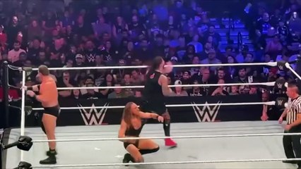Crowd chants for Jimmy and Jey Uso off camera during WWE Live Event!!